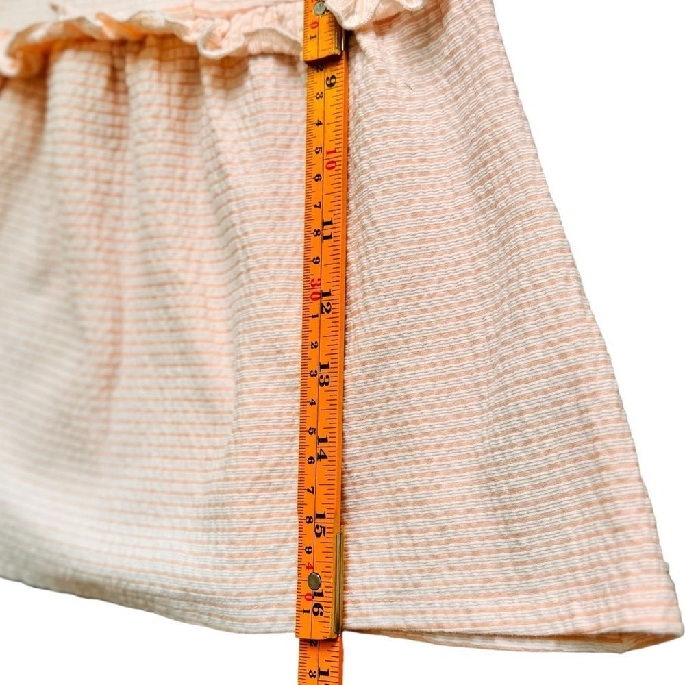Primark Baby Girl Long Sleeve Striped Ruffle Button Detail Dress. 9-12 Months. - Picture 4 of 7